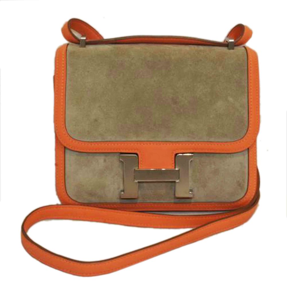 Hermes Constance Mini 18 Dobris Swift Shoulder Bag Crevitt Grey
